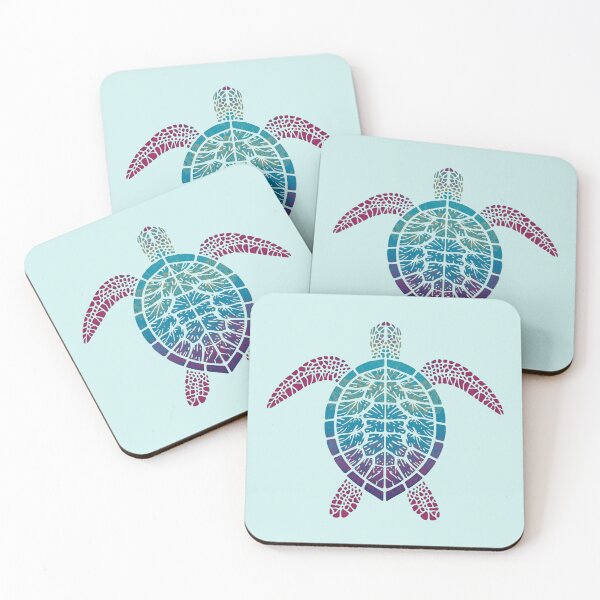 Item preview, Mosaic Sea Turtle – Ocean-Inspired Geometric Art designed and sold by Art-Design-EM.