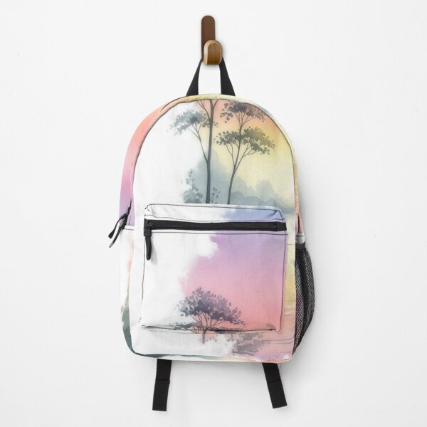 Item preview, Peaceful Watercolor Sunrise at the Lake designed and sold by jhharoon.