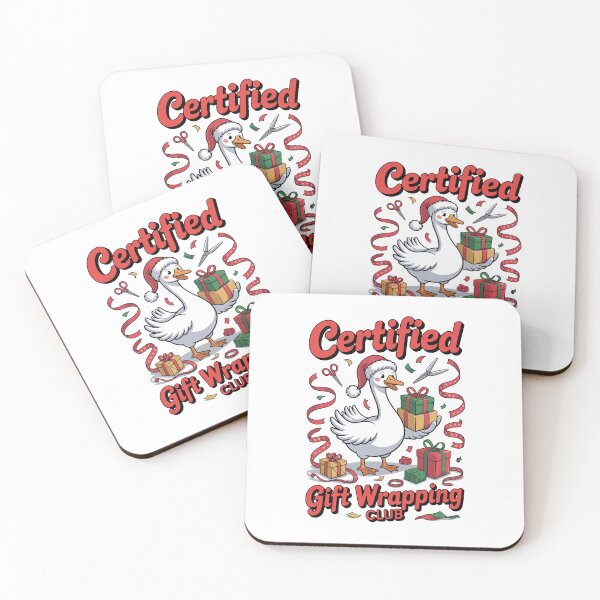 Item preview, Certified Gift Wrapping Club Funny Christmas Goose Design designed and sold by Betsytiptoe.