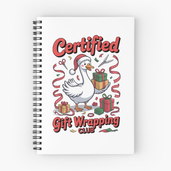 Item preview, Certified Gift Wrapping Club Funny Christmas Goose Design designed and sold by Betsytiptoe.