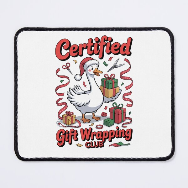 Item preview, Certified Gift Wrapping Club Funny Christmas Goose Design designed and sold by Betsytiptoe.