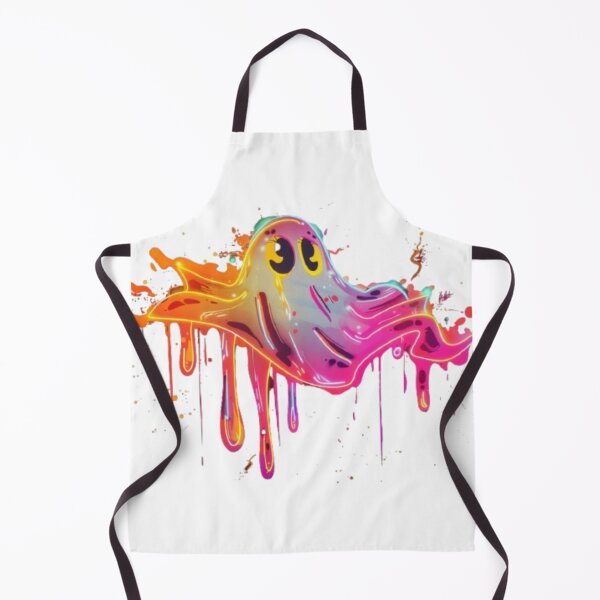 Item preview, Colorful Neon Graffiti Ghost – Funny Spooky Halloween Art designed and sold by AlexLineArt.
