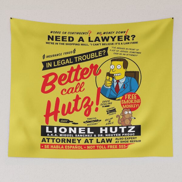 Item preview, Legal Trouble Better Call Hutz designed and sold by Alema Art.