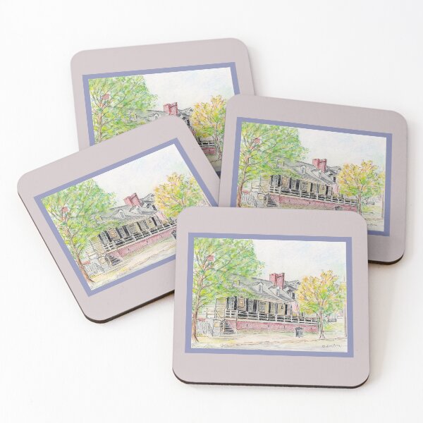 Item preview, Rising Sun Tavern - watercolor and pen designed and sold by Annie Mason Art.