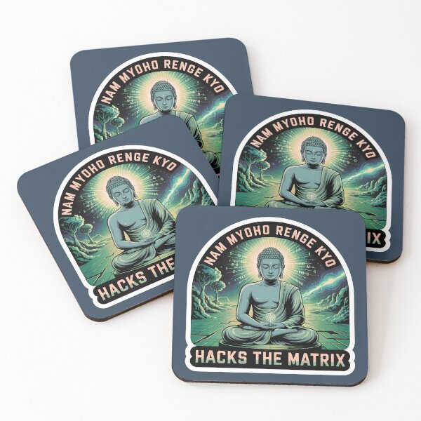 Item preview, Buddha Hacking the Matrix Spiritual Artwork designed and sold by WatchesAndMore.