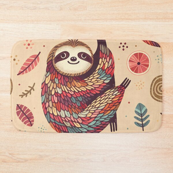 Item preview, Cute Sloth Pattern Art Print - Adorable Nursery Wall Decor designed and sold by DesignsByDessie.