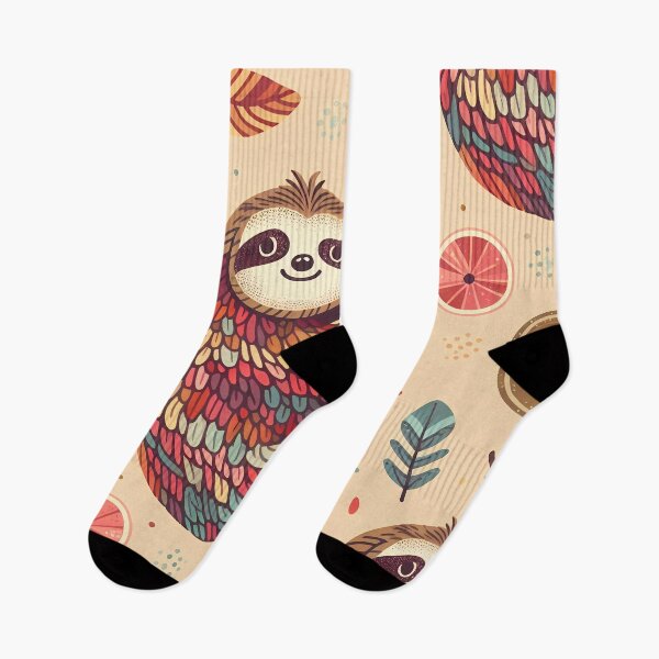 Item preview, Cute Sloth Pattern Art Print - Adorable Nursery Wall Decor designed and sold by DesignsByDessie.