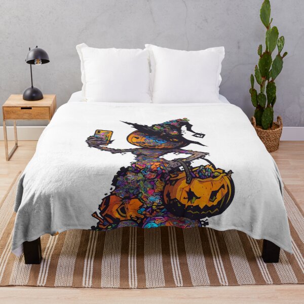Item preview, Pumpkin Witch Selfie designed and sold by Shopunte.