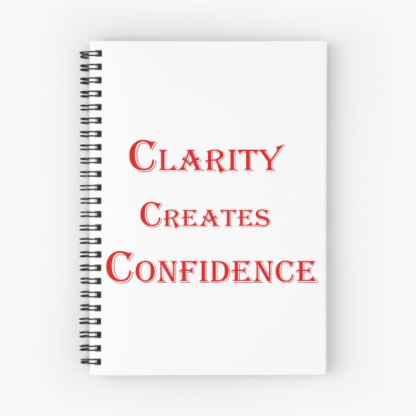 Item preview, Clarity Creates Confidence – Motivational Quote Design designed and sold by ArtNestVerse.