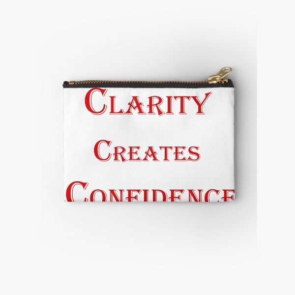 Item preview, Clarity Creates Confidence – Motivational Quote Design designed and sold by ArtNestVerse.