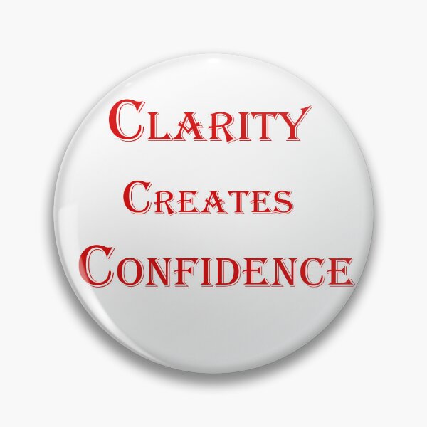 Item preview, Clarity Creates Confidence – Motivational Quote Design designed and sold by ArtNestVerse.