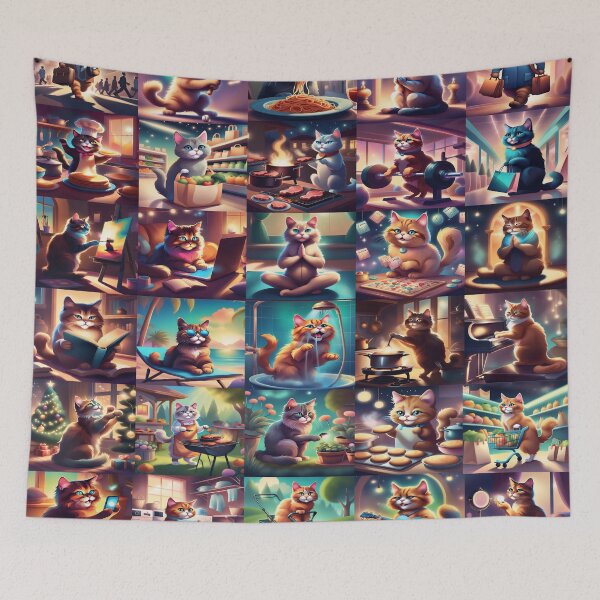 Item preview, A Day in the Life of a Cat designed and sold by Graphitti Squad.