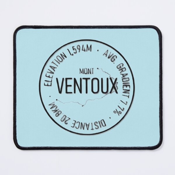 Item preview, Estadísticas de ciclismo y mapa de ruta del Mont Ventoux | Edición limitada designed and sold by ToddYeager.
