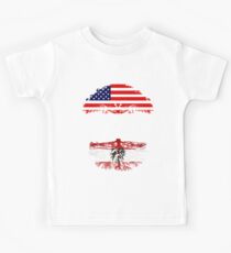 American Brother With Austrian Roots - Gift For Austrian Brother From Brother Or Sister Kids Tee