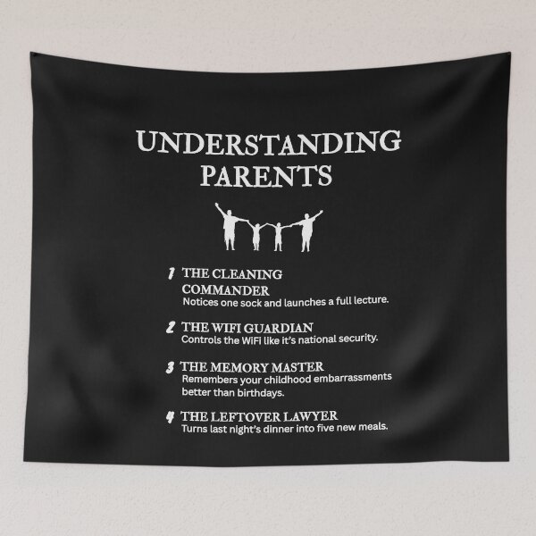Item preview, Understanding Parents – Funny Parenting Humor – Black designed and sold by PsyFlow35.