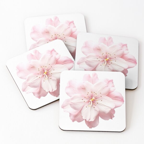 Item preview, pink cherry blossom flower sticker designed and sold by inainart.