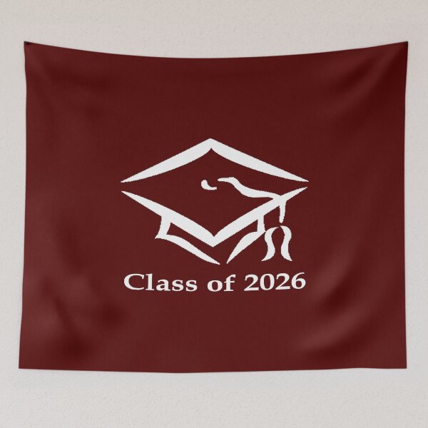 Item preview, Class of 2026 Burgundy and White designed and sold by ZaryaParx.