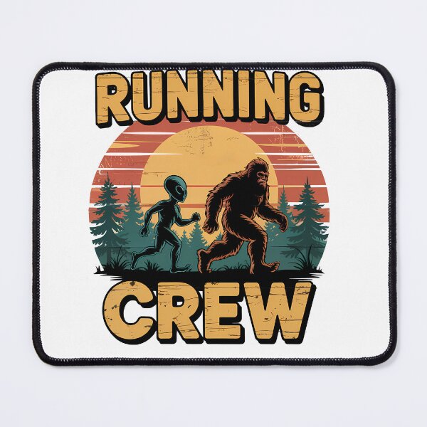 Item preview, The Running Crew – Alien and Bigfoot Running Graphic designed and sold by JoeZigns81.