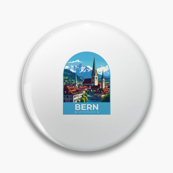Artikelvorschau, Bern, Schweiz Sticker entworfen und verkauft von TulipaGraphics.