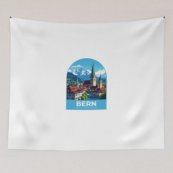 Item preview, Bern Switzerland Sticker designed and sold by TulipaGraphics.