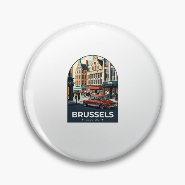 Item preview, Brussels Belgium Sticker designed and sold by TulipaGraphics.