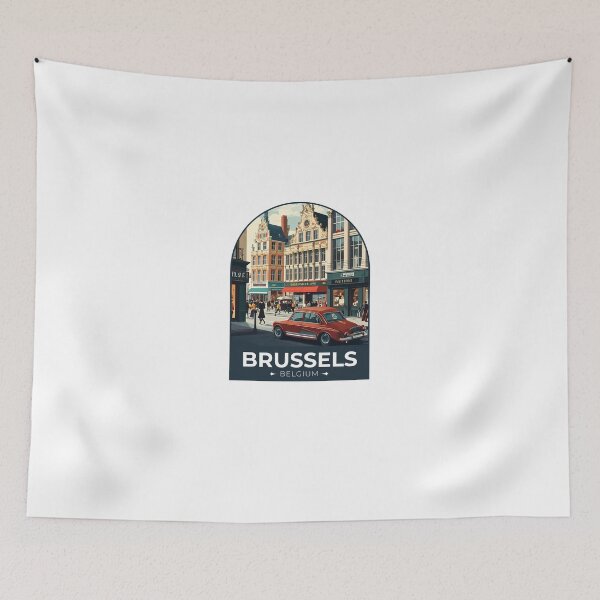Item preview, Brussels Belgium Sticker designed and sold by TulipaGraphics.