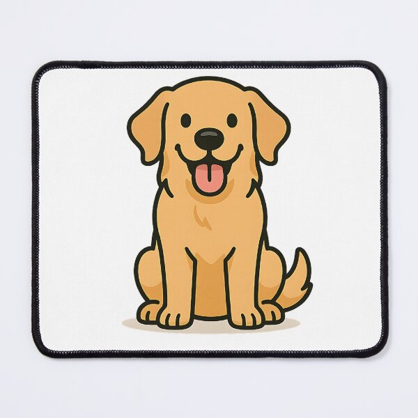Item preview, Cute Golden Retriever Cartoon – Funny Dog Lover Gift Design for Stickers, Mugs, and T-Shirts designed and sold by Dimitrispoli.