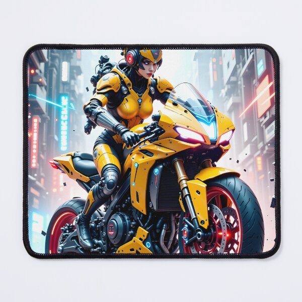 Item preview, Futuristic bike and yellow amour designed and sold by u2nofear.