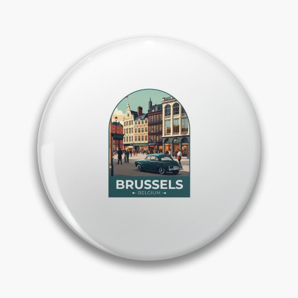 Item preview, Brussels Belgium Sticker designed and sold by TulipaGraphics.
