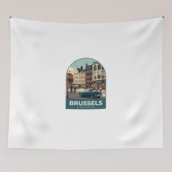 Item preview, Brussels Belgium Sticker designed and sold by TulipaGraphics.