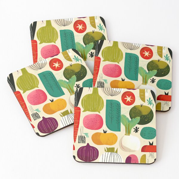 Item preview, Colorful Veggie Pattern– Fun All Over Print with Tomatoes, Carrots & Peppers, Farm Fresh Aesthetic designed and sold by Kybruno's Creations.