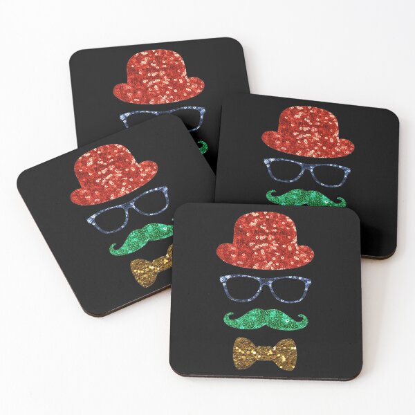 Item preview, christmas hipster mustache designed and sold by Gossip Rag.