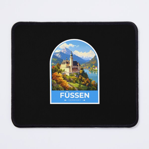Item preview, Füssen Germany Sticker  designed and sold by TulipaGraphics.