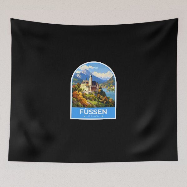 Item preview, Füssen Germany Sticker  designed and sold by TulipaGraphics.