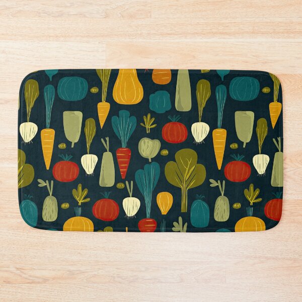 Item preview, Colorful Veggie Pattern– Fun All Over Print with Tomatoes, Carrots & Peppers designed and sold by Kybruno's Creations.