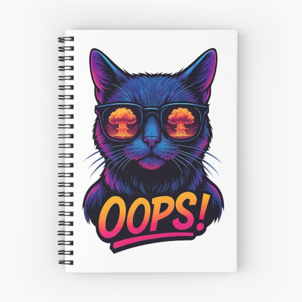 Item preview, OOPS! Retro Cat Sunglasses Explosion | Vintage Comic Style VLF designed and sold by VitalLifeForce.