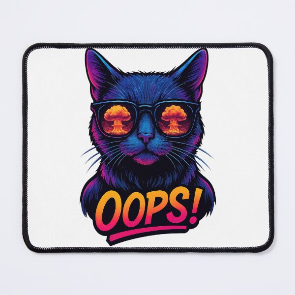 Item preview, OOPS! Retro Cat Sunglasses Explosion | Vintage Comic Style VLF designed and sold by VitalLifeForce.