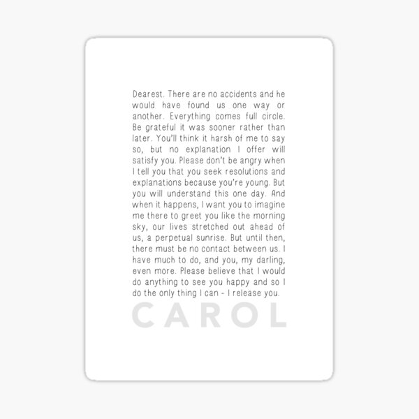 Aperçu de l'œuvre Carol (2015) - La lettre créée et vendue par CLMdesign.