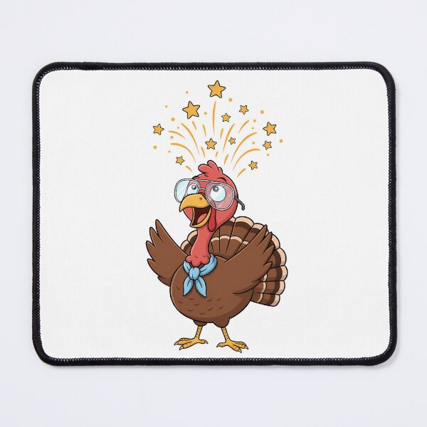 Item preview, Funny Nerdy Turkey with Glasses | Festive Thanksgiving Cartoon Design designed and sold by hn79.