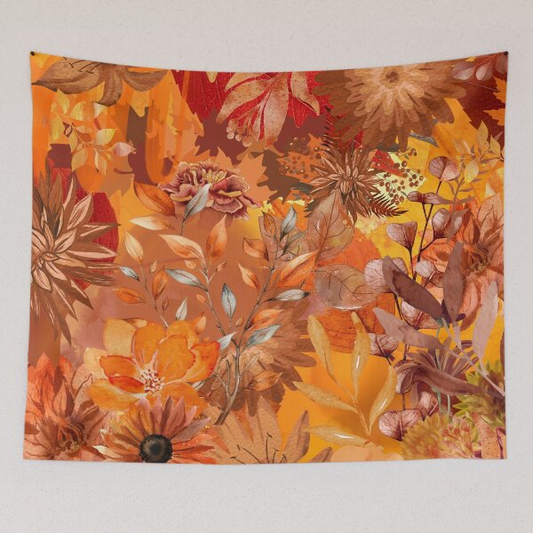 Item preview, Autumn Glow Floral Collage designed and sold by Fantacaroo Designs.