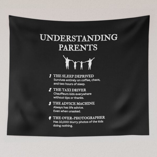 Item preview, Parent Types Explained – Relatable Parenting Comedy – Black designed and sold by PsyFlow35.