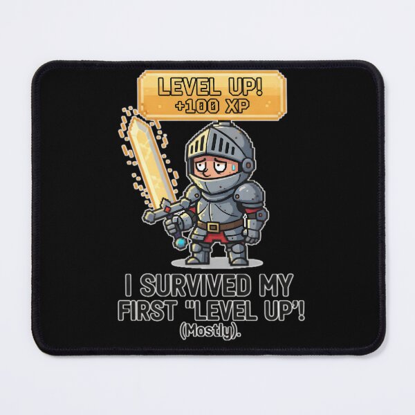 Item preview, I Survived My First Level Up | Video Game Humor | Gamer Design designed and sold by BimbaBoom.