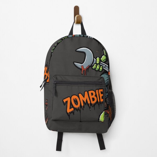 Item preview, Humorous Halloween Zombie with Wrench Cartoon designed and sold by arceeddesign.