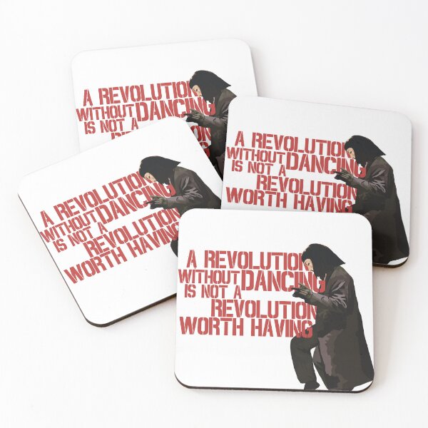 Item preview, A revolution without dancing is not a revolution worth having, V for Vendetta as Vincent from Pulp Fiction designed and sold by theartsclubshop.