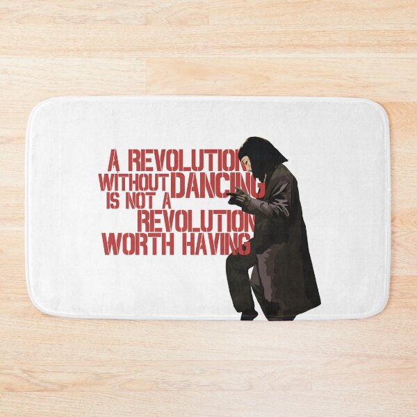 Item preview, A revolution without dancing is not a revolution worth having, V for Vendetta as Vincent from Pulp Fiction designed and sold by theartsclubshop.