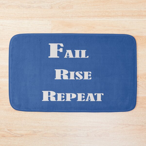 Item preview, Fail Rise Repeat – Motivational Quote Design designed and sold by ArtNestVerse.
