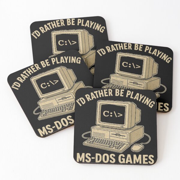 Item preview, I'd rather be playing MS-DOS Games designed and sold by GeekyGorevan.