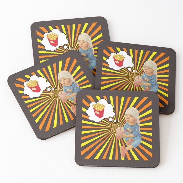 Item preview, Pop Art Kid – Fries Dreaming with a Drink designed and sold by KittenAndCo.