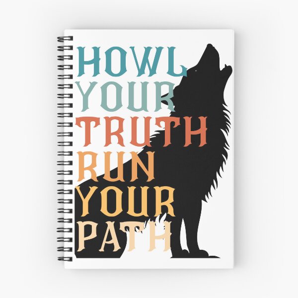 Item preview, Howl Your Truth, Run Your Path – Inspirational Typography designed and sold by PanGieroj.