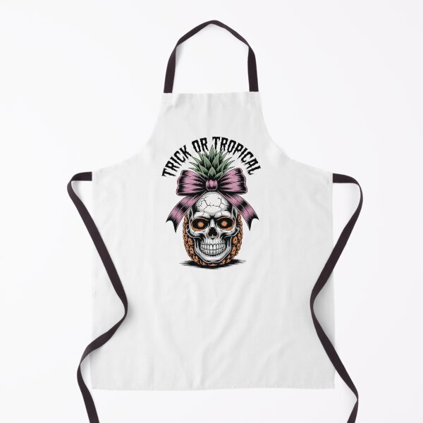 Item preview, Pineapple Skull with Violet Bow Tropical Goth Fusion Art designed and sold by Betsytiptoe.